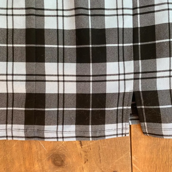 Blue and black Fashion Nova mini dress. Small leg slit. New with tags. - Picture 5 of 5